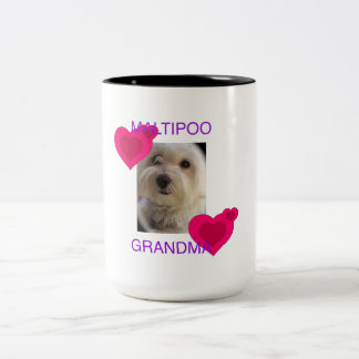 Tasse 2 Couleurs Grand-maman de Maltipoo