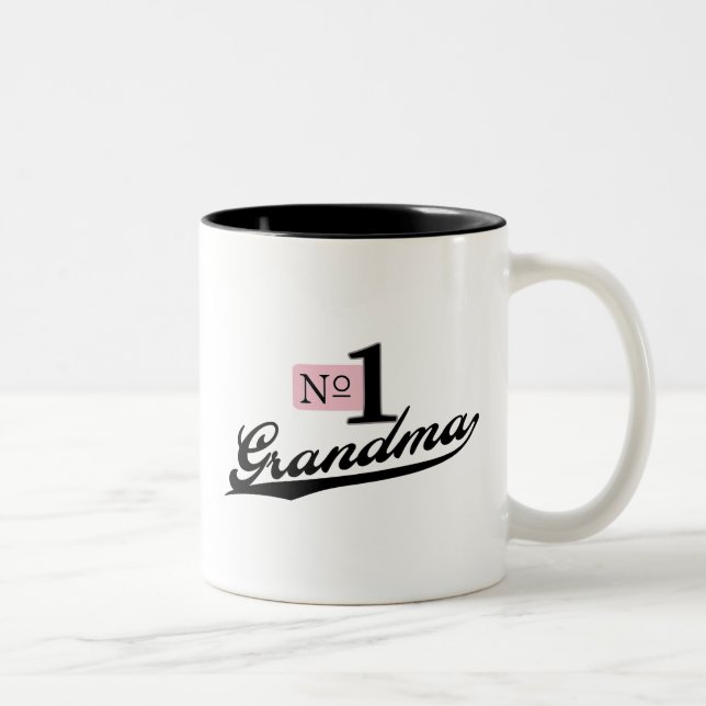 Tasse 2 Couleurs Grand-maman du numéro un (Droit)
