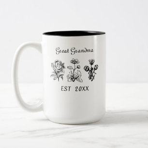 Tasse 2 Couleurs Grand Mamie Mug, Promu À Grande Grand-Mère