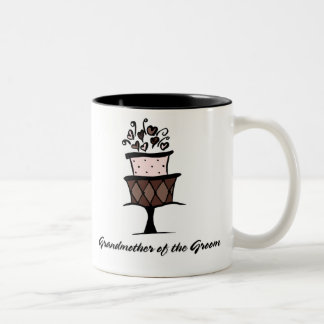 Tasse 2 Couleurs Grand-mère du gâteau de marié