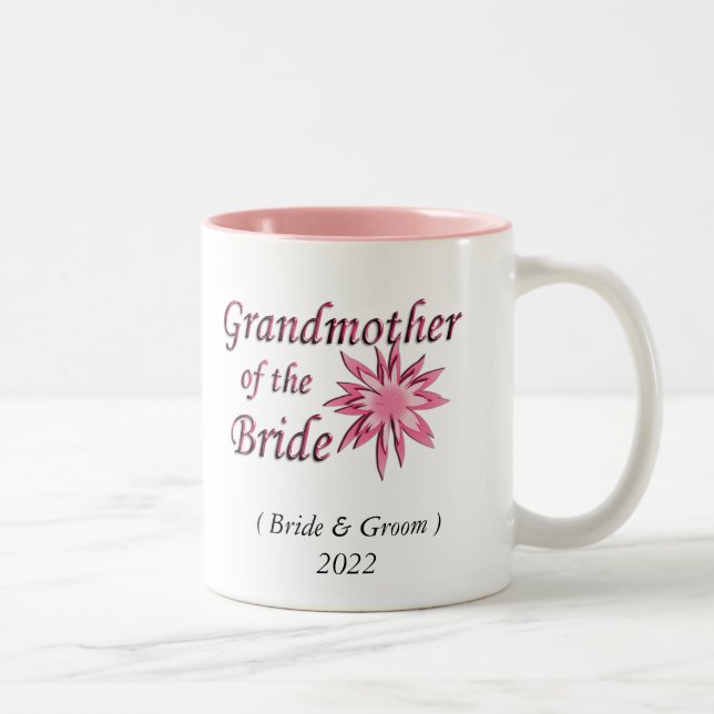 Tasse 2 Couleurs Grand-mère du rose de jeune mariée (Droit)