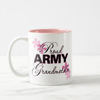 Tasse 2 Couleurs Grand-mère fière d'armée