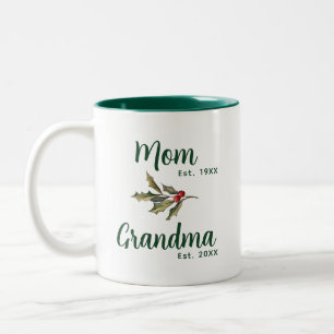 Tasse 2 Couleurs Grand-mère Noël Keepsaké personnalisé