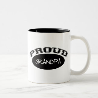 Tasse 2 Couleurs Grand-papa fier (noir)
