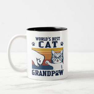 Tasse 2 Couleurs Grand-père de chats du monde