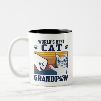 Tasse 2 Couleurs Grand-père de chats du monde