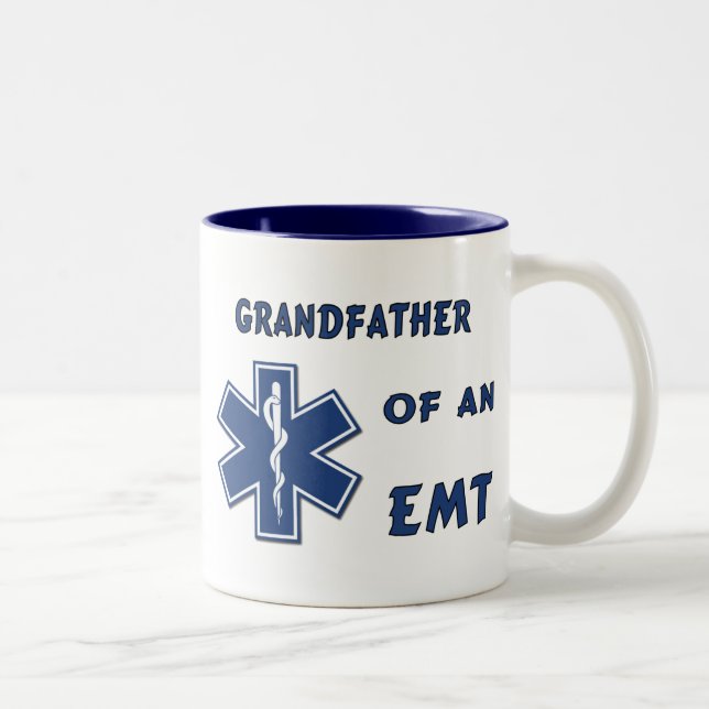 Tasse 2 Couleurs Grand-père d'un EMT (Droit)