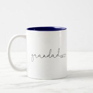 Tasse 2 Couleurs Grand-père établi  Cadeau grand-père