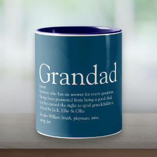 Tasse 2 Couleurs Grand-père, grand-père, papa définition