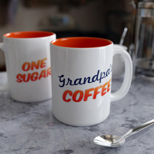 Tasse 2 Couleurs Grand-père Grand-père Un sucre orange
