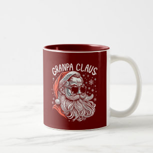 Tasse 2 Couleurs Grand-père Papa Claus Père Noël Funny Noël Cadeau 