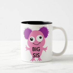 Tasse 2 Couleurs Grand Soeur Rose Monster