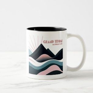 Tasse 2 Couleurs Grand Teton National Park Collines colorées