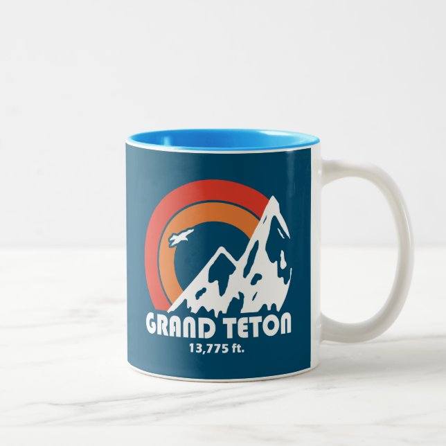 Tasse 2 Couleurs Grand Teton Sun Eagle (Droit)