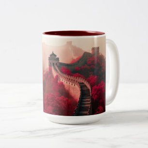 Tasse 2 Couleurs Grande Muraille de Chine Automne Pittoresque de ca