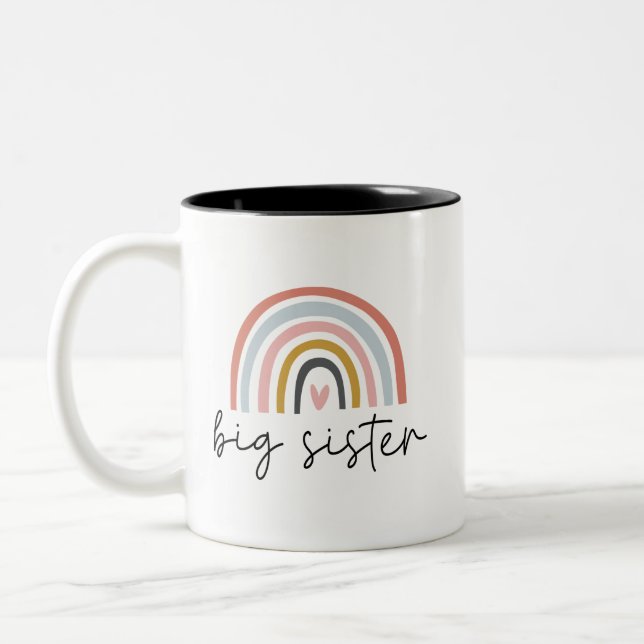 Tasse 2 Couleurs Grande Soeur Soeurs Enfants  (Gauche)