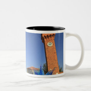 Tasse 2 Couleurs Grande statue en verre et tour en clocher, Italie