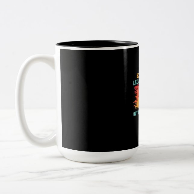 Tasse 2 Couleurs Grandfather Quotes | Baseball Dad Definition (Gauche)