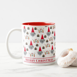 Tasse 2 Couleurs Grandpa Christmas Gift –Gnome & Reindeer