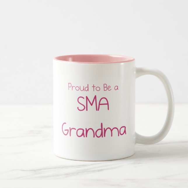 Tasse 2 Couleurs Grands-parents de SMA (Droit)