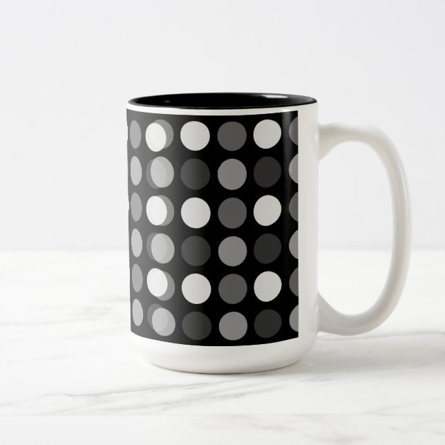 Tasse 2 Couleurs Grands points d'amusement (Droit)