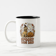 Graphique Halloween Papa Chien Vintage