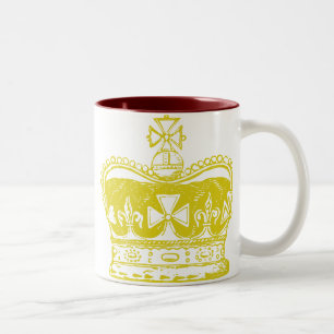 Tasse 2 Couleurs Graphique royal de couronne