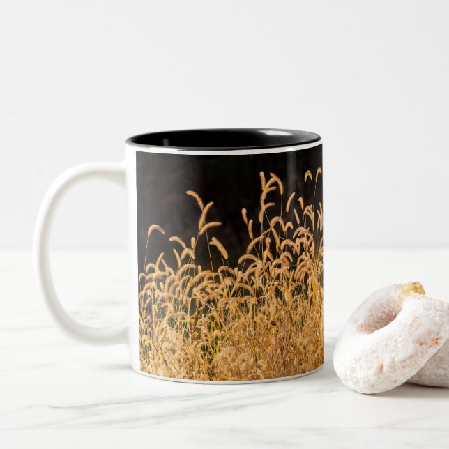 Tasse 2 Couleurs Grasses d'automne (Avec donut)