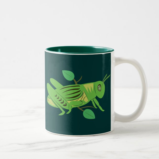 Tasse 2 Couleurs Grasshopper vert (Droit)