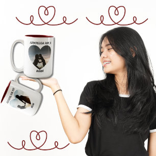 Tasse 2 Couleurs Grateful Agradecida Bilingue Fête des Mères Coeur