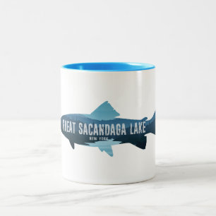 Tasse 2 Couleurs Great Sacandaga Lake New York Fish