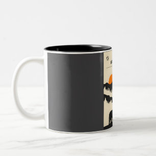 Tasse 2 Couleurs Great Smoky Mountains Vintage Minimal Voyage Rétro