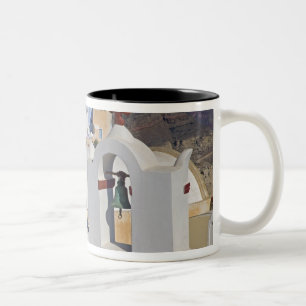 Tasse 2 Couleurs Grèce et île grecque de Santorini ville de Oia 5