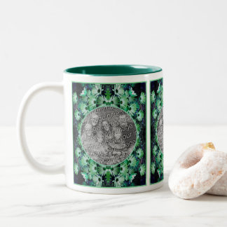 Tasse 2 Couleurs Green African Daisy Flowame Ajouter votre photo