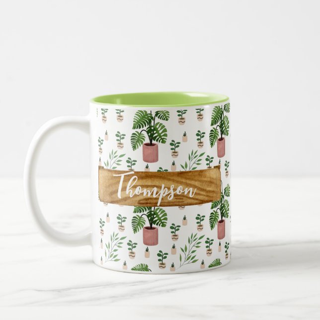 Tasse 2 Couleurs Green fresh Plant Lovers (Gauche)