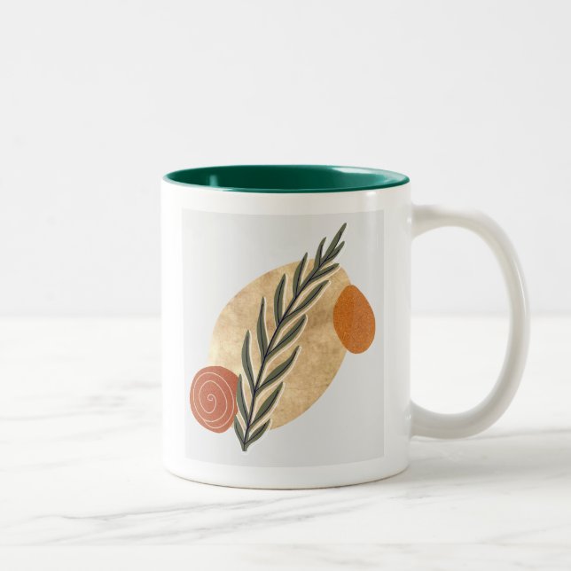 Tasse 2 Couleurs Green Stalk Boho (Droit)