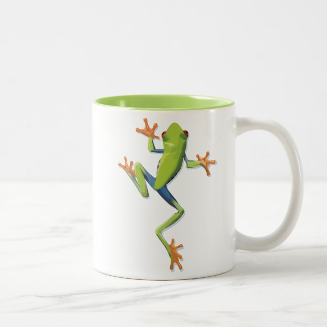 Tasse 2 Couleurs Grenouille-Arbre Amphibienne (Droit)