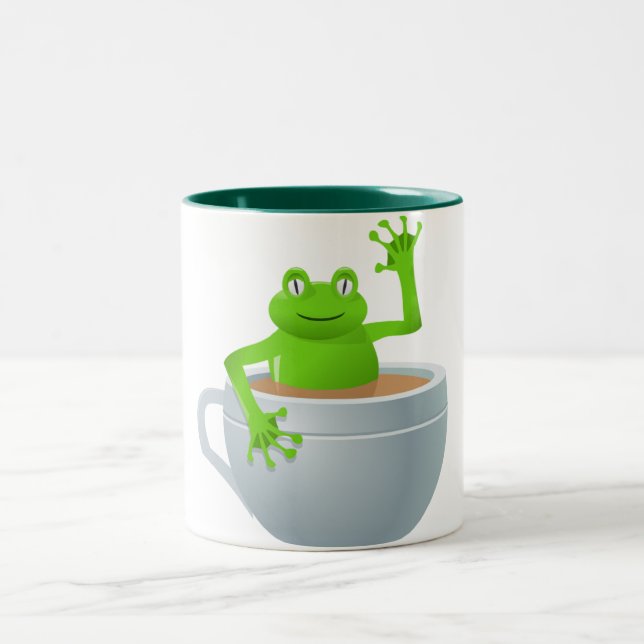 Tasse 2 Couleurs Grenouille dans un thé (Centre)