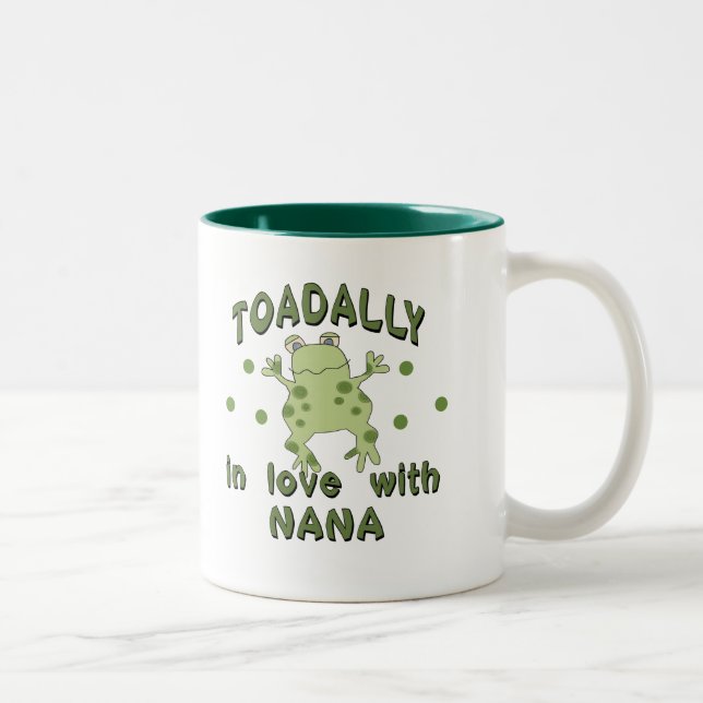 Tasse 2 Couleurs Grenouille de Nana d'amour de TOADALLY (Droit)