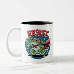 Tasse 2 Couleurs Grenouille de résistance de Portland Grenouille de