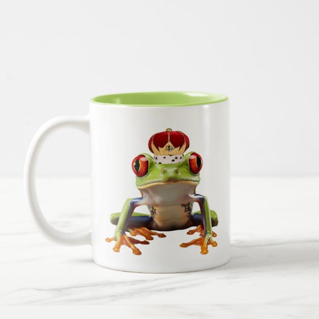 Tasse 2 Couleurs Grenouille et couronne (Gauche)