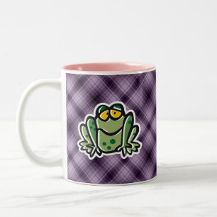 Tasse 2 Couleurs Grenouille mignonne ; Pourpre