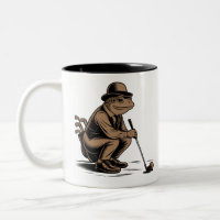 Grenouille Rétro Drôle Amateur de Golf Grenouille