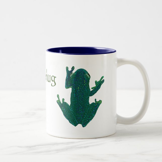 Tasse 2 Couleurs Grenouille verte (Droit)