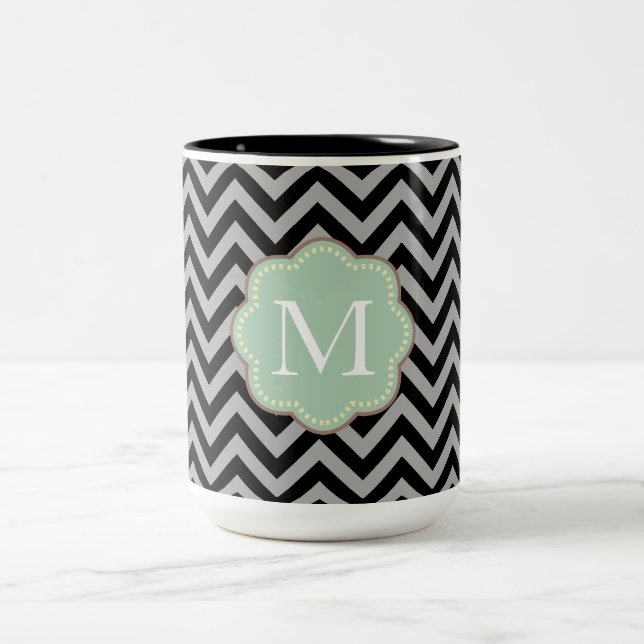 Tasse 2 Couleurs Grey Chevron (Centre)