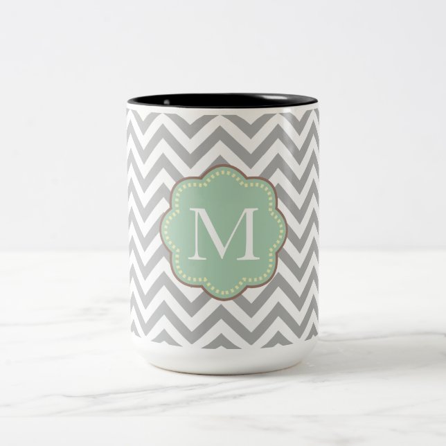 Tasse 2 Couleurs Grey Chevron (Centre)