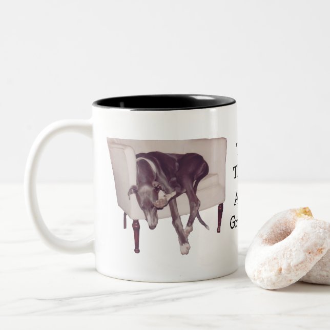 Tasse 2 Couleurs Greyhound C'Est La Vie Mignonne (Avec donut)