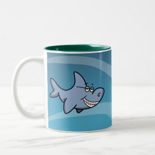 Tasse 2 Couleurs Grimace de requin