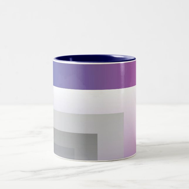 Tasse 2 Couleurs gris bleu Fuchsia (Centre)