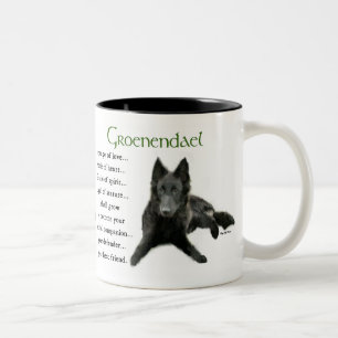 Tasse 2 Couleurs Groenendael Belgique Cheepdog Cadeaux